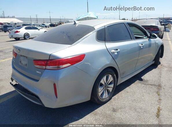 KNAGT4LC2H5004713 2017 KIA OPTIMA HYBRID Silver უკანა მარჯვენა
