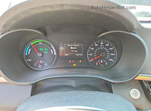 KNAGT4LE1J5021218 2018 KIA OPTIMA Синий Вид щитка приборов