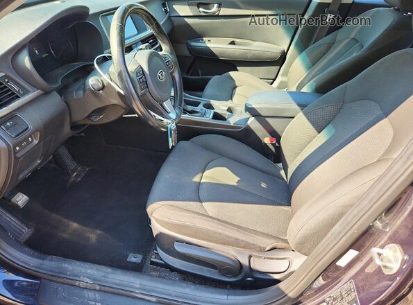 KNAGT4LE1J5021218 2018 KIA OPTIMA Синий Вид салона спереди
