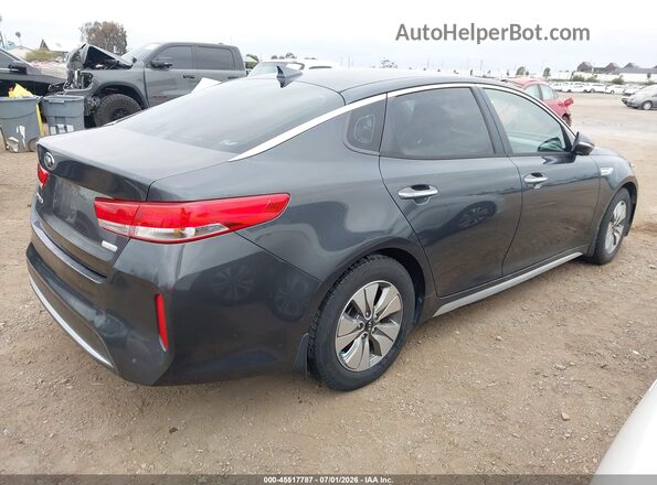 KNAGT4LE5H5011771 2017 KIA OPTIMA HYBRID Gray Հետևի աջ
