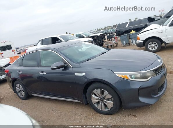 KNAGT4LE5H5011771 2017 KIA OPTIMA HYBRID Gray Սալոնի հետևի տեսք
