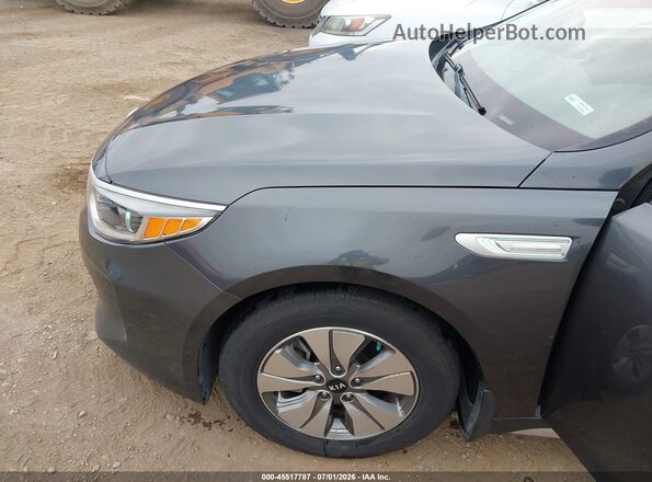 KNAGT4LE5H5011771 2017 KIA OPTIMA HYBRID Gray Դիմացի տեսք