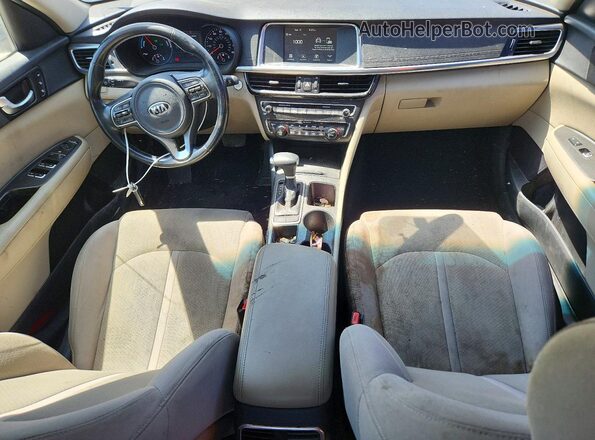 KNAGT4LE6H5009950 2017 KIA OPTIMA Белый Вид панели приборов