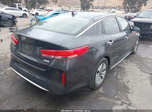 KNAGT4LE7H5009312 2017 KIA OPTIMA HYBRID Gray Trasero derecho