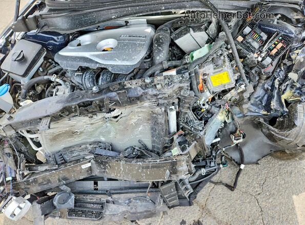 KNAGU4LE2J5023850 2018 KIA OPTIMA Синий Вид задней части салона