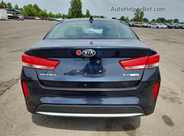 KNAGU4LE2J5023850 2018 KIA OPTIMA Синий Вид сзади