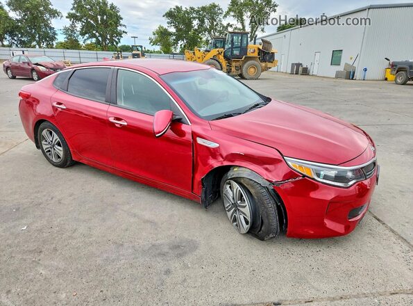 KNAGU4LE4J5022697 2018 KIA OPTIMA Red Передня права чверть
