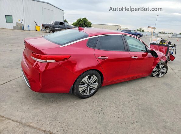 KNAGU4LE4J5022697 2018 KIA OPTIMA Red Задня права чверть