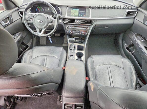 KNAGU4LE4J5022697 2018 KIA OPTIMA Red Вид панелі приладів