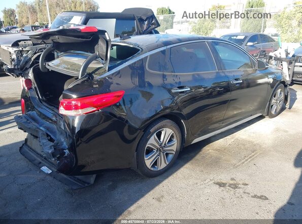 KNAGU4LE5H5012433 2017 KIA OPTIMA HYBRID Black Trasero derecho