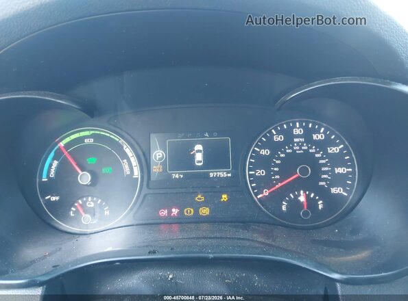 KNAGU4LE5H5012433 2017 KIA OPTIMA HYBRID Black Vista de los asientos traseros