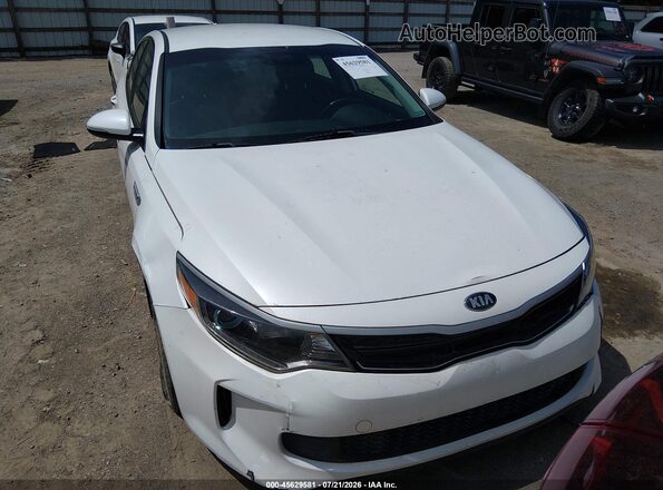 KNAGU4LE6H5018161 2017 KIA OPTIMA HYBRID White Vista del cuadro de instrumentos