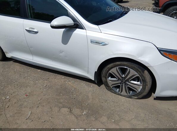 KNAGU4LE6H5018161 2017 KIA OPTIMA HYBRID White Vista frontal