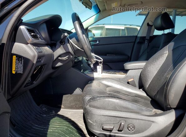 KNAGU4LE7H5017844 2017 KIA OPTIMA Black Widok wnętrza z przodu