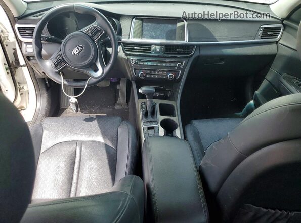 KNAGU4LE8H5013298 2017 KIA OPTIMA White Вид панелі приладів