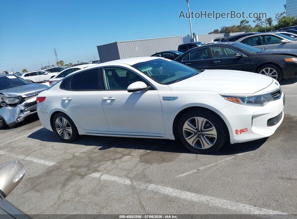 KNAGV4LD3H5007400 2017 KIA OPTIMA PLUG-IN HYBRID White უკანა სალონის ხედი