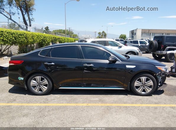 KNAGV4LD3H5009471 2017 KIA OPTIMA PLUG-IN HYBRID Black Սալոնի 360 աստիճան տեսք