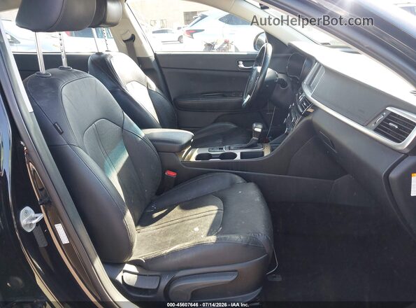 KNAGV4LD8K5032087 2019 KIA OPTIMA PLUG-IN HYBRID Black წინა სალონის ხედი