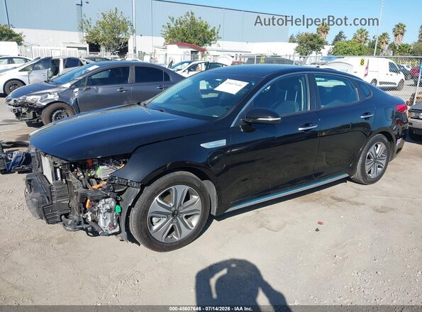 KNAGV4LD8K5032087 2019 KIA OPTIMA PLUG-IN HYBRID Black წინა მარცხენა ხედი სამი მეოთხედიდან