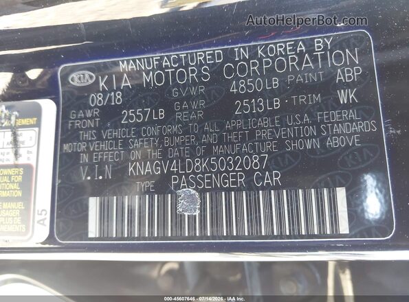 KNAGV4LD8K5032087 2019 KIA OPTIMA PLUG-IN HYBRID Black ძრავის განყოფილების ხედი