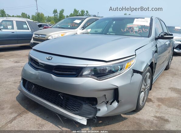 KNAGV4LDXH5007345 2017 KIA OPTIMA PLUG-IN HYBRID Silver Դիմացի տեսք