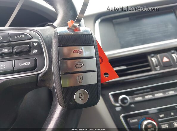 KNAGV4LDXH5007345 2017 KIA OPTIMA PLUG-IN HYBRID Silver Առջևի վահանակի տեսք