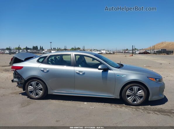 KNAGV4LDXH5012903 2017 KIA OPTIMA PLUG-IN HYBRID Silver უკანა სალონის ხედი