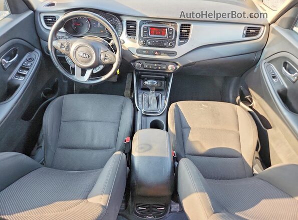 KNAHT8A34G7160771 2016 KIA RONDO Blue Widok deski rozdzielczej