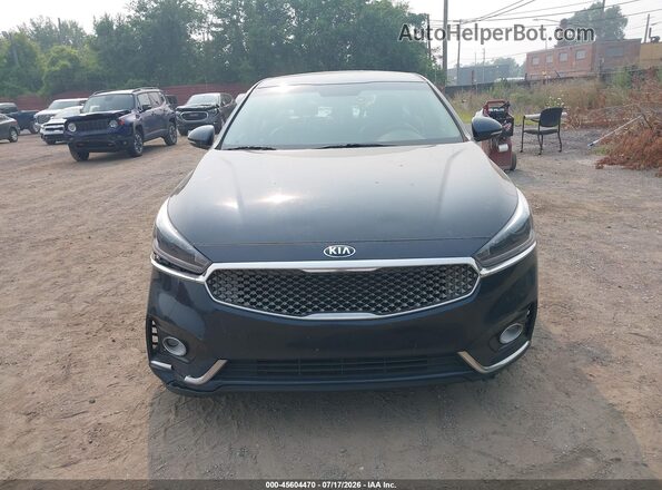 KNALB4J12H5052117 2017 KIA CADENZA Blue Instrument cluster view