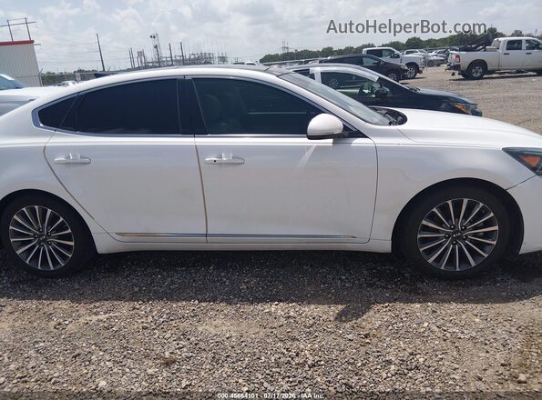 KNALC4J11J5123858 2018 KIA CADENZA White უკანა სალონის ხედი