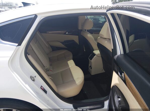 KNALC4J11J5123858 2018 KIA CADENZA White VIN კოდის სტიკერის ხედი