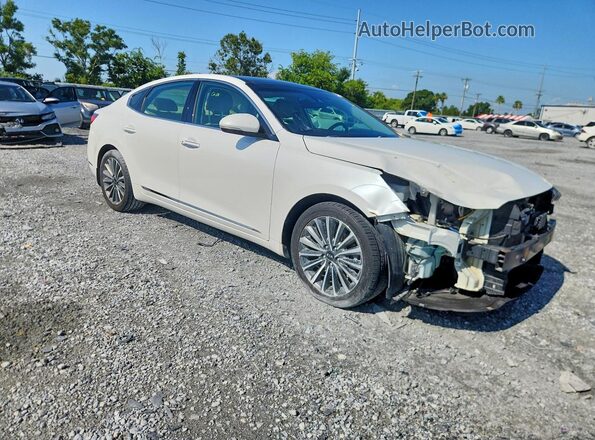 KNALC4J12H5083557 2017 KIA CADENZA White Delantero derecho