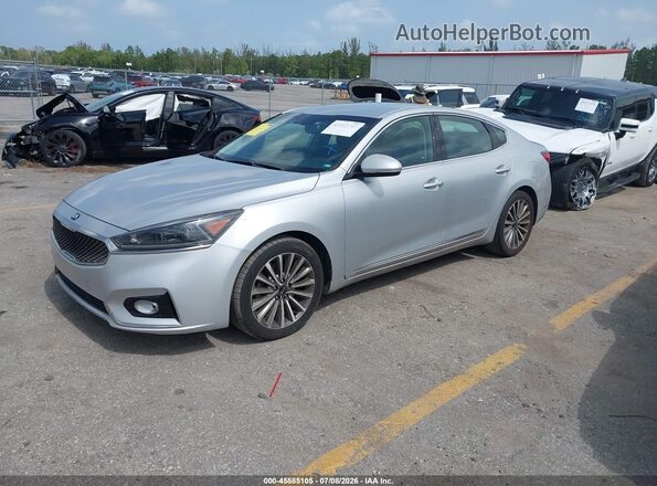 KNALC4J13H5062572 2017 KIA CADENZA Silver Առջևի ձախ երեք քառորդ տեսարան