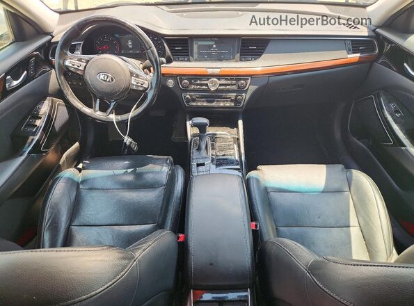 KNALC4J13H5072454 2017 KIA CADENZA White Առջևի վահանակի տեսք