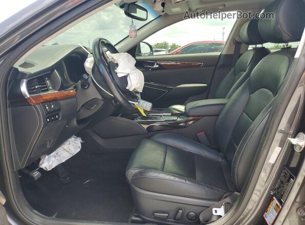 KNALC4J13H5090792 2017 KIA CADENZA Black Front interior view