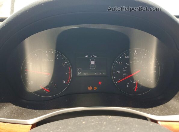KNALC4J14H5072818 2017 KIA CADENZA White Widok zestawu wskaźników