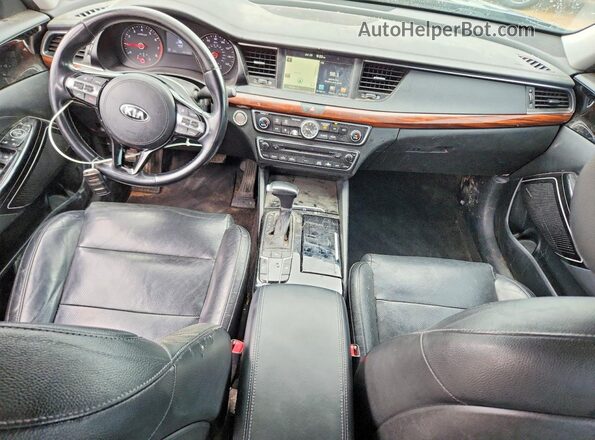 KNALC4J14H5085584 2017 KIA CADENZA Gray Առջևի վահանակի տեսք