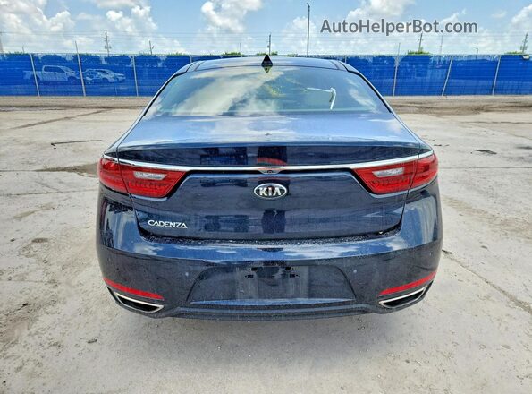 KNALC4J15H5072035 2017 KIA CADENZA Blue Հետևի տեսք