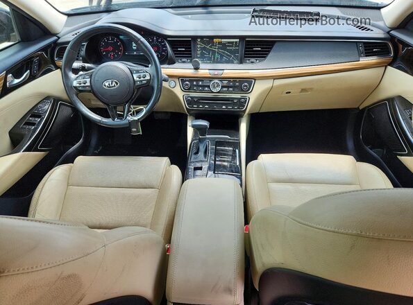 KNALC4J15H5072035 2017 KIA CADENZA Blue Առջևի վահանակի տեսք