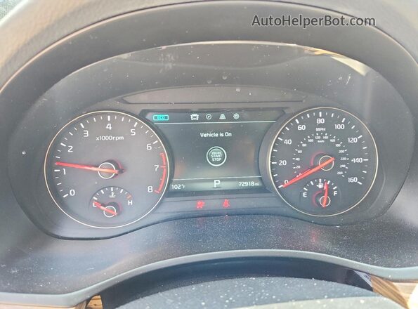 KNALC4J15H5072035 2017 KIA CADENZA Blue Սարքավորումների վահանակի տեսք