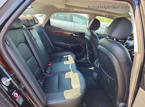 KNALC4J16J5114105 2018 KIA CADENZA Black Rear seats view