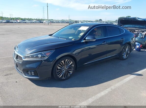 KNALC4J18H5060414 2017 KIA CADENZA Green წინა მარცხენა ხედი სამი მეოთხედიდან