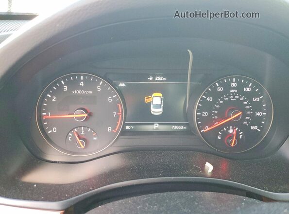 KNALC4J19H5072779 2017 KIA CADENZA Белый Вид щитка приборов