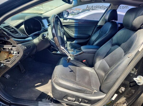 KNALN4D71G5221663 2016 KIA CADENZA Черный Вид салона спереди