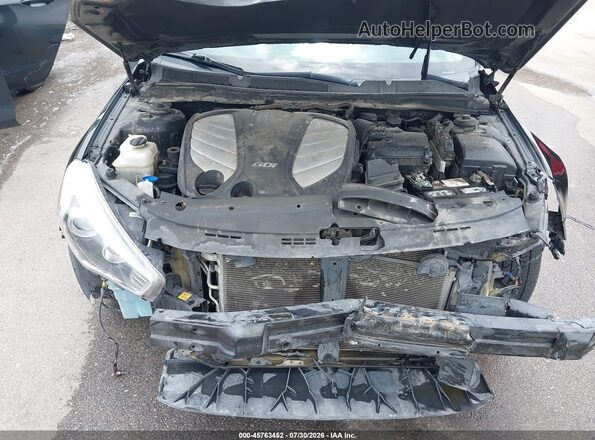 KNALN4D76G5216426 2016 KIA CADENZA Black Հետևի տեսք