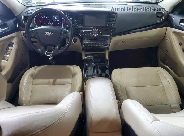 KNALN4D77G5221053 2016 KIA CADENZA Black წინა პანელის ხედი