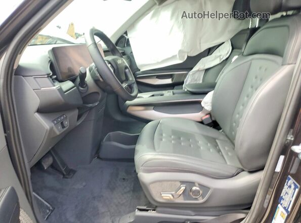 KNDAFFS53R6033700 2024 KIA EV9 Charcoal Вид салону спереду