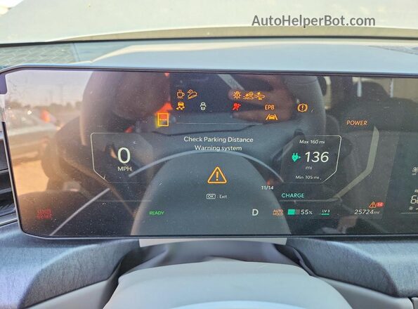 KNDAFFS59R6033880 2024 KIA EV9 Зеленый Вид щитка приборов