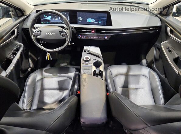 KNDC34LA3P5602047 2023 KIA EV6 Blue წინა პანელის ხედი