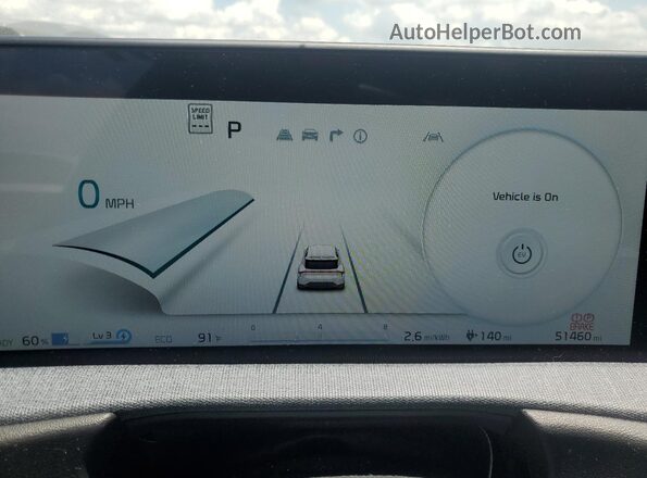 KNDC34LA3P5612108 2023 KIA EV6 Blue Instrument cluster view